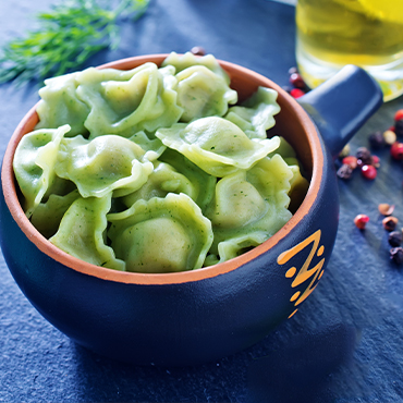Ricette - Ravioli con Mozzarella di bufala e basilico